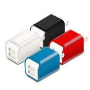 Kettős USB mini váltóáramú fali töltő 2 porttal