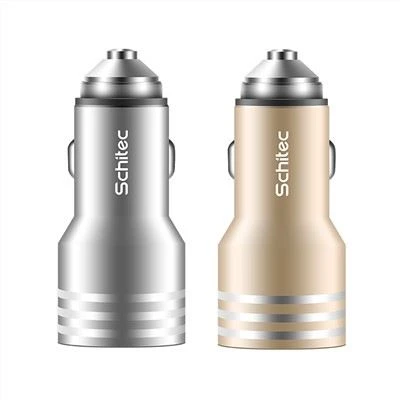 Kiváló minőségű, aranyozott dupla autós USB töltő