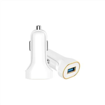 Egyetlen USB-portos, levél alakú tervezésű autós töltő