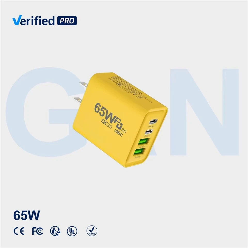 65W Gan Charger PD gyors töltés USB-A típusú C típusú